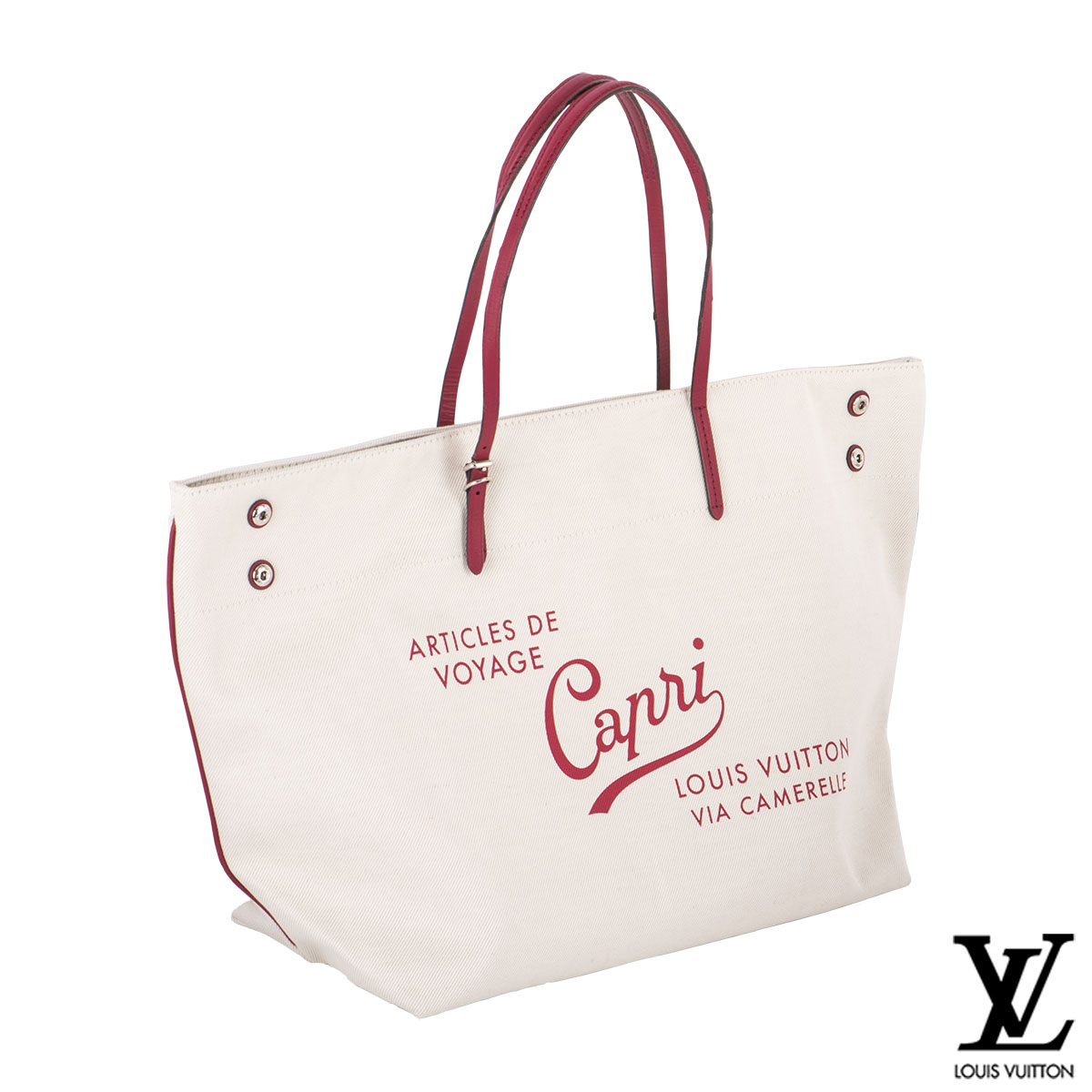 Louis Vuitton Corail Cotton Canvas Articles de Voyage Cabas GM Bag -  Yoogi's Closet